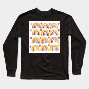 Rainbowse and hearts Long Sleeve T-Shirt